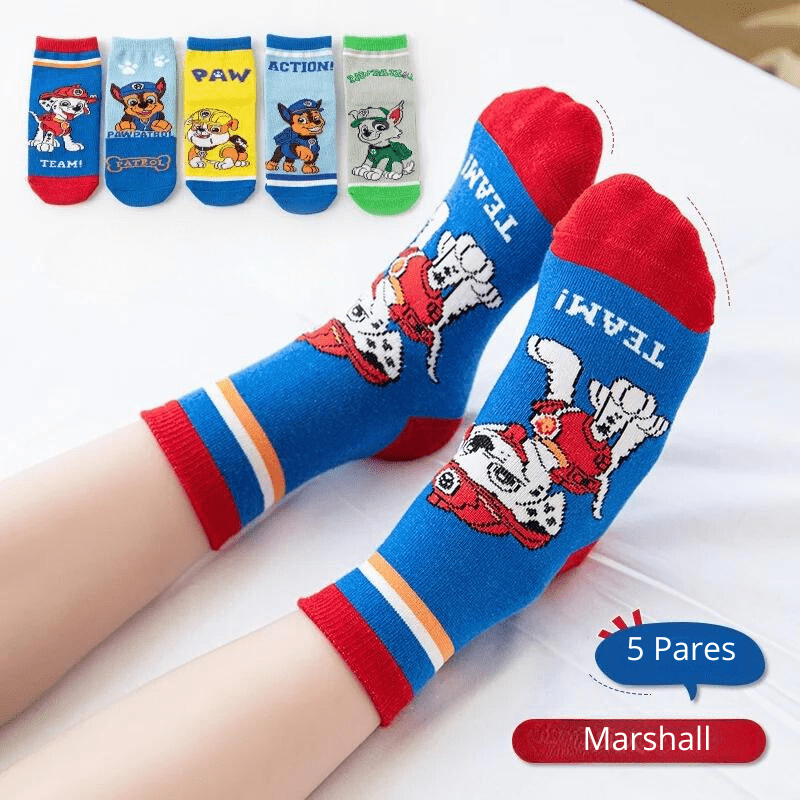 Kit Meias Patrulha Canina - 5 Pares