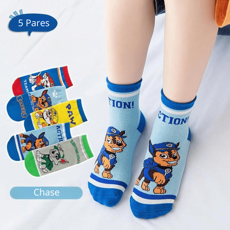 Kit Meias Patrulha Canina - 5 Pares