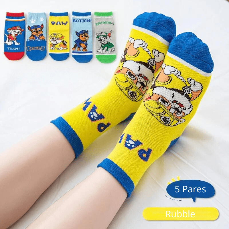 Kit Meias Patrulha Canina - 5 Pares